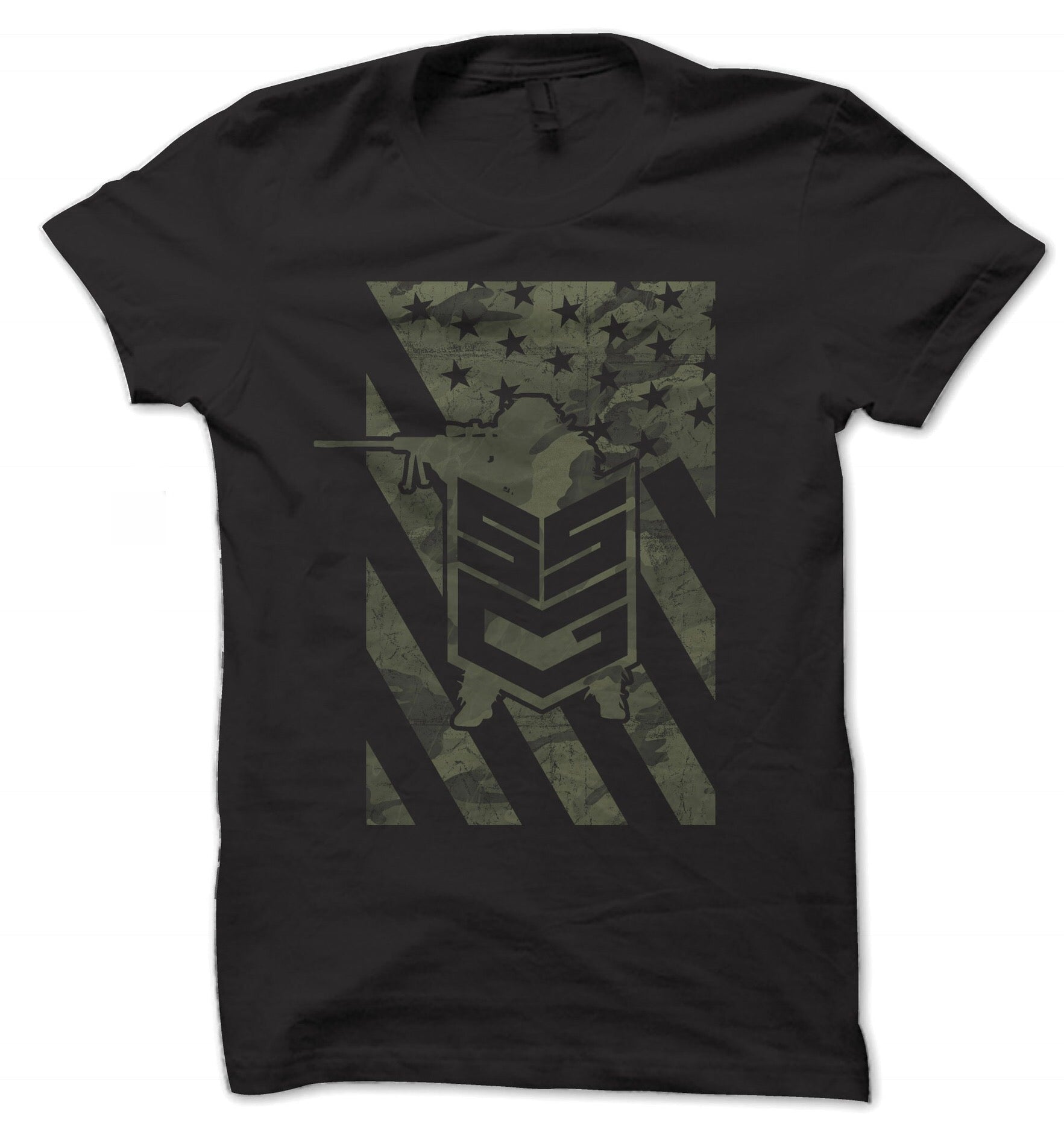 Sand Sock Gear Flag T-Shirt Black